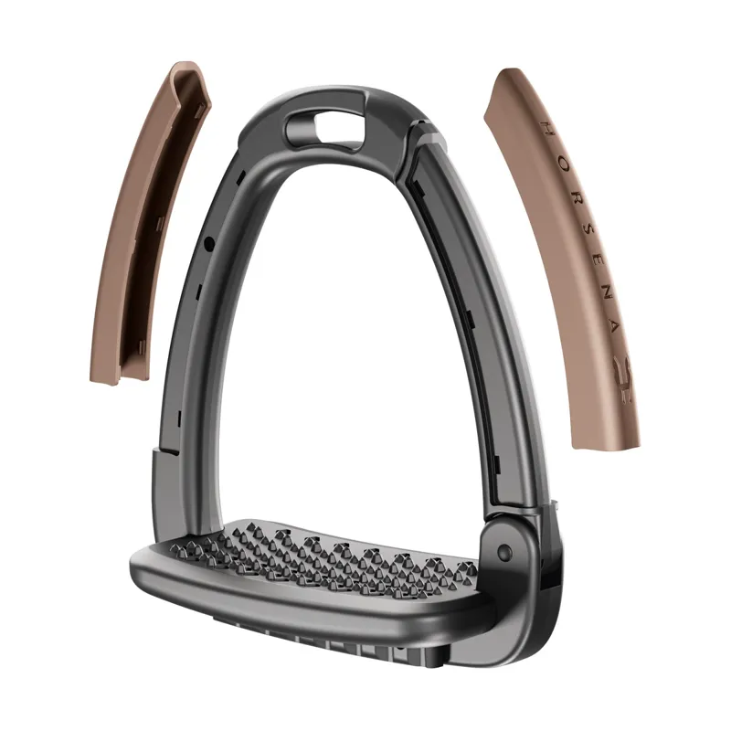 Horsena Swap Stirrup Extra Covers in Dark Bronze-1